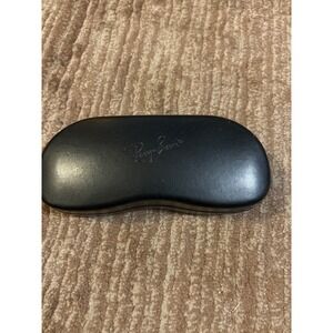 Ray-Ban Sunglasses Case‎ Black Clamshell Hard Protective w/Cleaning Cloth CASE